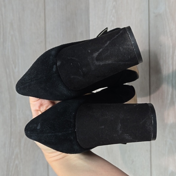 Marc Fisher Women Garlan Leather Square Toe Heels Sandals shoes sz 8.5M - Picture 6 of 12